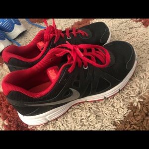 Nike Black n Red Boy shoes